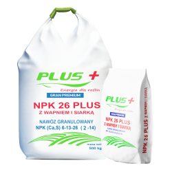 Nawóz NPK 26 PLUS z wapniem i siarką 50kg