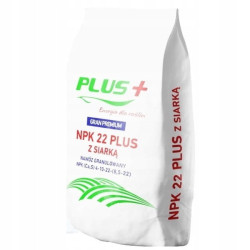 Nawóz NPK 22 PLUS Z SIARKĄ 25KG