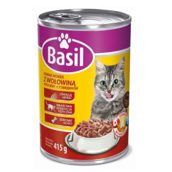 Basil karma mokra z wołowiną dla kotów 415g