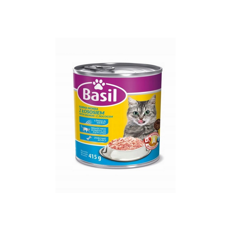 Basil karma mokra z rybą dla kotów 415g